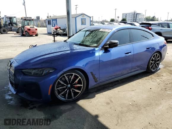 2025 BMW i4 M50 с VIN WBY33HD05SFU05525, выставлен на аукционе Copart как лот 58995775 с пробегом 8 541 миль миль и Списание • Salvage title. История ставок и продаж доступна на DreamBid. Изображение 1.