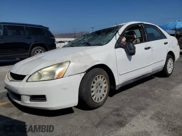 2006 Honda Accord VP с VIN 1HGCM56106A054711, выставлен на аукционе Copart как лот 69389845 с пробегом Не указан миль и Списание • Salvage title. История ставок и продаж доступна на DreamBid. Изображение 1.