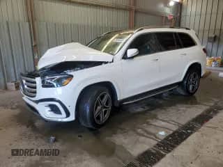 2025 Mercedes-Benz GLS 450 with VIN 4JGFF5KE8SB280378, listed as a Copart auction lot 68066445 with 347 mi miles and Salvage title. Bid and sale history available at DreamBid. Image 1.