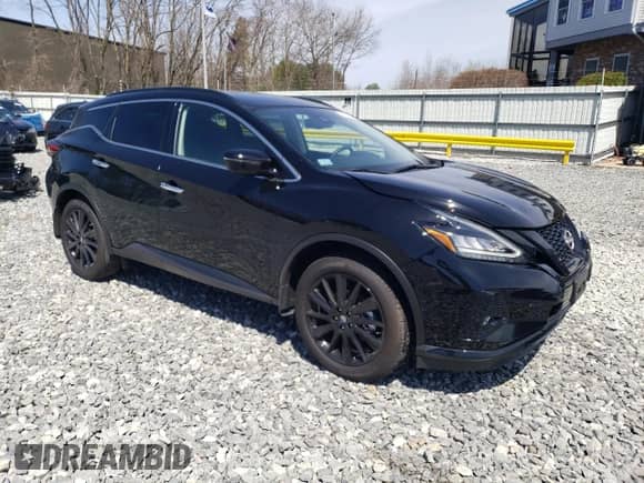 2024 Nissan Murano SV with VIN 5N1AZ2BSXRC121825, listed as a Copart auction lot 49469205 with 387 mi miles and Salvage title. Bid and sale history available at DreamBid. Image 4.