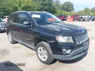 2014 Jeep Compass Sport with VIN 1C4NJCBA9ED743119, listed as a IAAI auction lot 43087250 with 157,237 mi miles and . Bid and sale history available at DreamBid. Image 1.