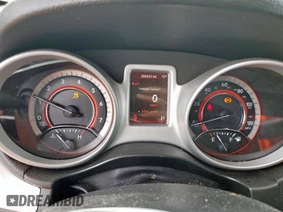 2012 Dodge Journey SXT with VIN 3C4PDCBG9CT144460, listed as a Copart auction lot 81505045 with 206,953 mi miles and Salvage title. Bid and sale history available at DreamBid. Image 9.