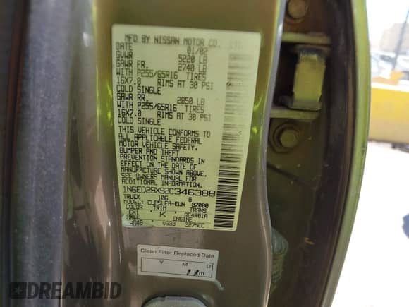 2002 Nissan Frontier SE с VIN 1N6ED29X92C346388, выставлен на аукционе IAAI как лот 42832927 с пробегом 229 601 миль миль и . История ставок и продаж доступна на DreamBid. Изображение 9.