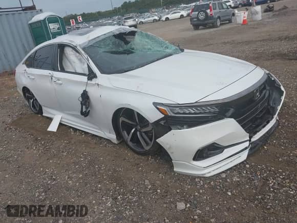 2021 Honda Accord Sport z VIN 1HGCV2F38MA016718, wystawiony jako IAAI lot #43208169 z przebiegiem 52 090 mil mil oraz . Historia ofert i sprzedaży dostępna na DreamBid. Obrazek 1.