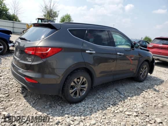 2014 Hyundai Santa Fe z VIN 5XYZUDLB0EG216206, wystawiony jako Copart lot #66904365 z przebiegiem 120 926 mil mil oraz Czysty tytuł • Clean title. Historia ofert i sprzedaży dostępna na DreamBid. Obrazek 3.