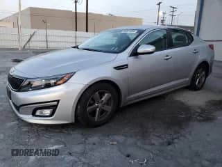 2015 Kia Optima LX with VIN 5XXGM4A70FG380552, listed as a Copart auction lot 86381004 with 84,514 mi miles and Salvage title. Bid and sale history available at DreamBid. Image 1.