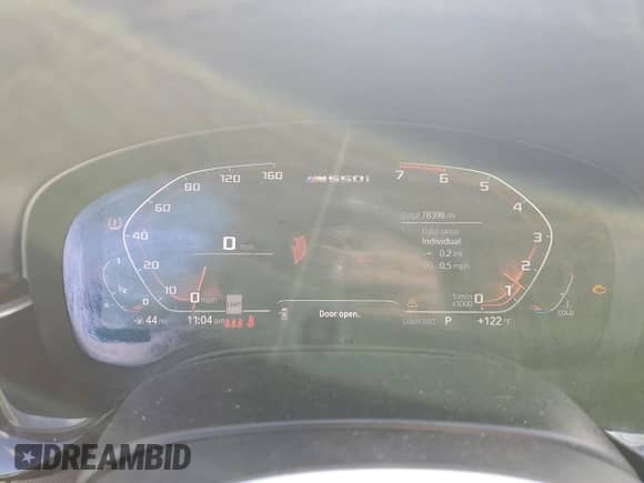 2020 BMW 5 Series M550i xDrive with VIN WBAJS7C06LCD61108, listed as a Copart auction lot 81955535 with 78,398 mi miles and Clean title. Bid and sale history available at DreamBid. Image 9.