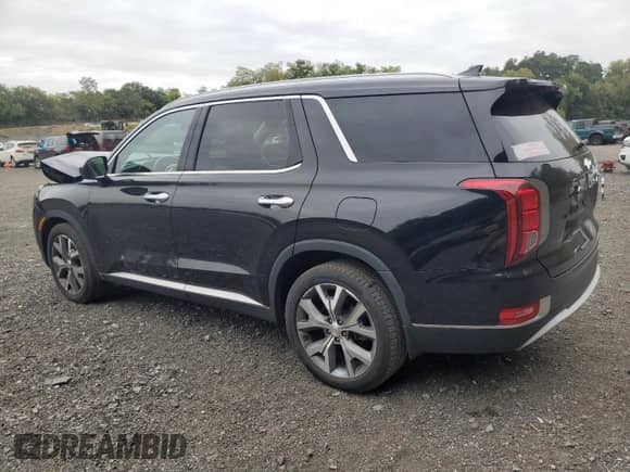 2021 Hyundai Palisade SEL with VIN KM8R4DHE8MU206650, listed as a Copart auction lot 81599495 with 79,750 mi miles and Salvage title. Bid and sale history available at DreamBid. Image 2.
