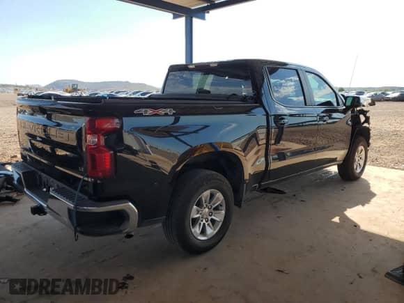 2022 Chevrolet Silverado 1500 LT z VIN 1GCUDDED0NZ584721, wystawiony jako Copart lot #82164045 z przebiegiem 130 146 mil mil oraz Szkoda całkowita • Salvage title. Historia ofert i sprzedaży dostępna na DreamBid. Obrazek 3.