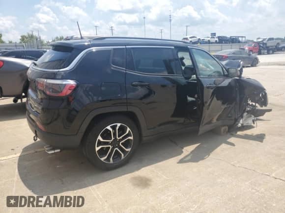2022 Jeep Compass (RED) Edition with VIN 3C4NJDCB6NT100881, listed as a Copart auction lot 62241555 with 103,349 mi miles and Salvage title. Bid and sale history available at DreamBid. Image 3.