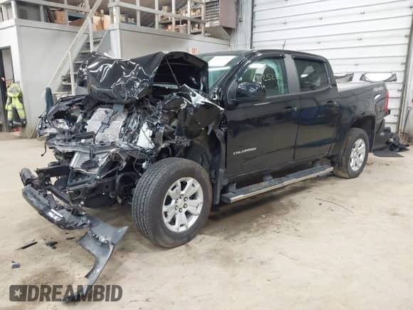 2021 Chevrolet Colorado 4WD LT with VIN 1GCGTCEN9M1234391, listed as a IAAI auction lot 42125286 with Not provided miles and . Bid and sale history available at DreamBid. Image 2.