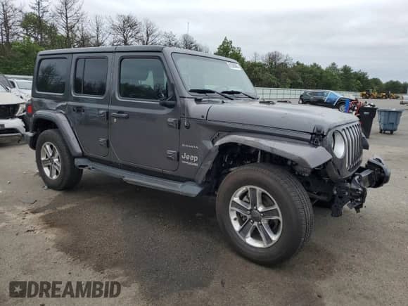 2022 Jeep Wrangler Unlimited Sahara с VIN 1C4HJXEN0NW110192, выставлен на аукционе Copart как лот 61589665 с пробегом 32 965 миль миль и Списание • Salvage title. История ставок и продаж доступна на DreamBid. Изображение 4.
