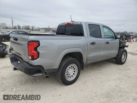 2023 Chevrolet Colorado 2WD Work Truck with VIN 1GCPSBEK4P1268746, listed as a Copart auction lot 88691125 with 12,161 mi miles and Salvage title. Bid and sale history available at DreamBid. Image 3.