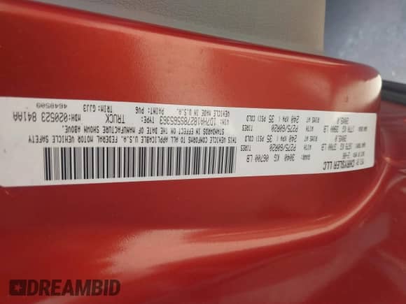 2008 Dodge 1500 SLT z VIN 1D7HA18278S565363, wystawiony jako IAAI lot #41783487 z przebiegiem 122 992 mil mil oraz . Historia ofert i sprzedaży dostępna na DreamBid. Obrazek 9.