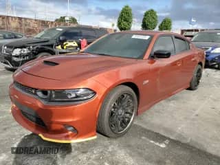 2023 Dodge Charger Scat Pack with VIN 2C3CDXGJXPH616176, listed as a Copart auction lot 80564305 with 20,396 mi miles and Salvage title. Bid and sale history available at DreamBid. Image 1.