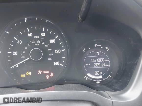 2022 Honda HR-V LX with VIN 3CZRU5H30NM707380, listed as a IAAI auction lot 42393529 with 51,888 mi miles and . Bid and sale history available at DreamBid. Image 16.