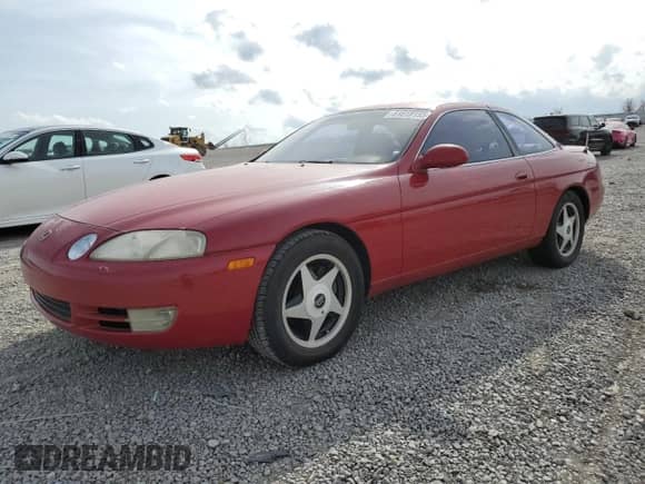 1996 Lexus SC 400 with VIN JT8CH32Y1T0051116, listed as a Copart auction lot 51518155 with 94,156 mi miles and Salvage title. Bid and sale history available at DreamBid. Image 1.