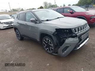 2021 Jeep Compass Limited with VIN 3C4NJDCB1MT551084, listed as a IAAI auction lot 43269626 with 87,955 mi miles and . Bid and sale history available at DreamBid. Image 1.