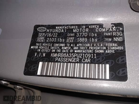 2023 Hyundai Venue SE с VIN KMHRB8A35PU210911, выставлен на аукционе IAAI как лот 41958534 с пробегом 35 241 миль миль и . История ставок и продаж доступна на DreamBid. Изображение 9.