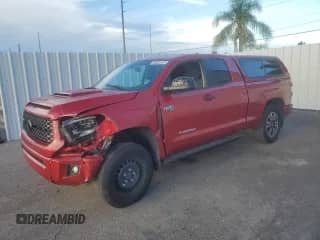 2021 Toyota Tundra SR5 with VIN 5TFUY5F15MX012715, listed as a Copart auction lot 81618885 with 52,671 mi miles and Clean title. Bid and sale history available at DreamBid. Image 1.