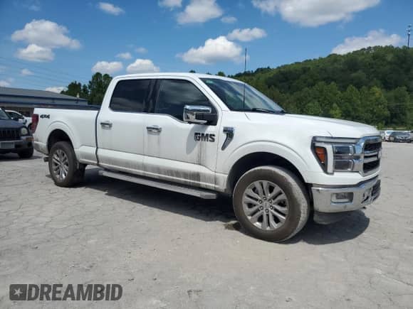 2024 Ford F-150 Lariat с VIN 1FTFW5L56RFB66594, выставлен на аукционе Copart как лот 69544925 с пробегом 21 982 миль миль и Списание • Salvage title. История ставок и продаж доступна на DreamBid. Изображение 4.
