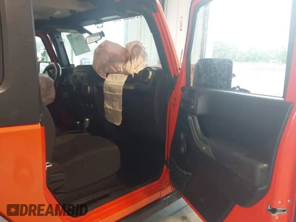 2015 Jeep Wrangler Sport with VIN 1C4AJWAG7FL645882, listed as a IAAI auction lot 42800772 with 54,307 mi miles and . Bid and sale history available at DreamBid. Image 5.