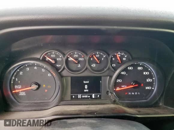 2021 Chevrolet Silverado 1500 Custom with VIN 3GCPYBEK0MG280954, listed as a Copart auction lot 80910425 with 59,166 mi miles and Salvage title. Bid and sale history available at DreamBid. Image 9.