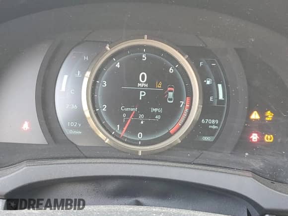 2019 Lexus IS 350 с VIN JTHBZ1D25K5034472, выставлен на аукционе Copart как лот 74623274 с пробегом 67 089 миль миль и Списание • Salvage title. История ставок и продаж доступна на DreamBid. Изображение 9.