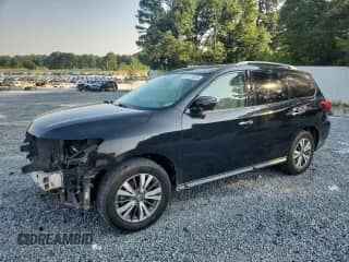2018 Nissan Pathfinder SL with VIN 5N1DR2MN7JC616170, listed as a Copart auction lot 61879305 with 185,796 mi miles and Salvage title. Bid and sale history available at DreamBid. Image 1.