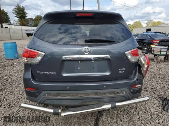 2014 Nissan Pathfinder SV with VIN 5N1AR2MM9EC623024, listed as a Copart auction lot 84653745 with 122,227 mi miles and Salvage title. Bid and sale history available at DreamBid. Image 6.