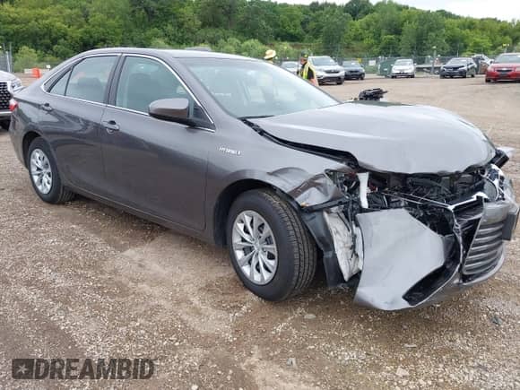 2016 Toyota Camry LE with VIN 4T1BD1FK4GU199998, listed as a IAAI auction lot 42757400 with 21,283 mi miles and . Bid and sale history available at DreamBid. Image 1.