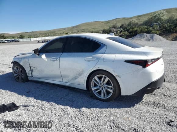 2021 Lexus IS 300 with VIN JTHC81F25M5047486, listed as a Copart auction lot 58201405 with 19,477 mi miles and Salvage title. Bid and sale history available at DreamBid. Image 2.
