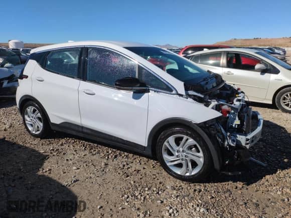 2022 Chevrolet Bolt EV 1LT with VIN 1G1FW6S09N4101975, listed as a Copart auction lot 45973495 with 53,389 mi miles and Salvage title. Bid and sale history available at DreamBid. Image 4.