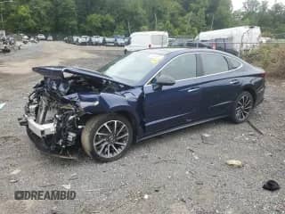 2020 Hyundai Sonata SEL Plus z VIN 5NPEJ4J24LH041748, wystawiony jako Copart lot #69494545 z przebiegiem 75 269 mil mil oraz Szkoda całkowita • Salvage title. Historia ofert i sprzedaży dostępna na DreamBid. Obrazek 1.