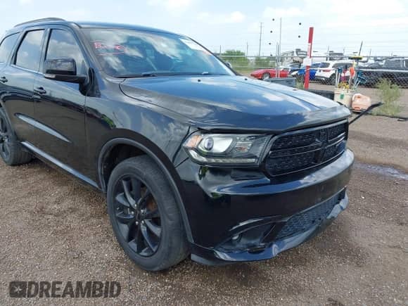 2017 Dodge Durango GT with VIN 1C4RDJDG1HC766788, listed as a IAAI auction lot 42483700 with 90,349 mi miles and . Bid and sale history available at DreamBid. Image 1.