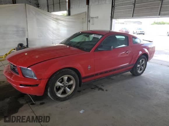 2007 Ford Mustang Deluxe с VIN 1ZVFT80N575258827, выставлен на аукционе Copart как лот 71420585 с пробегом 12 281 миль миль и Списание • Salvage title. История ставок и продаж доступна на DreamBid. Изображение 1.