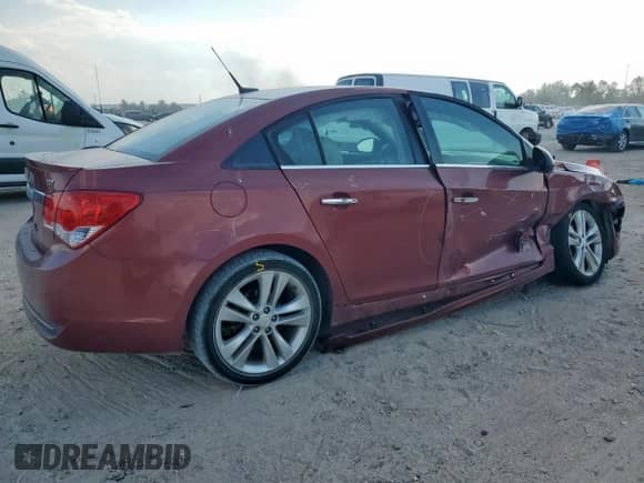 2012 Chevrolet Cruze LTZ with VIN 1G1PH5SC3C7353445, listed as a Copart auction lot 81925535 with 76,294 mi miles and Salvage title. Bid and sale history available at DreamBid. Image 3.