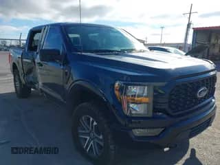 2023 Ford F-150 XL with VIN 1FTFW1E51PKF51913, listed as a IAAI auction lot 41247431 with 17,474 mi miles and . Bid and sale history available at DreamBid. Image 1.