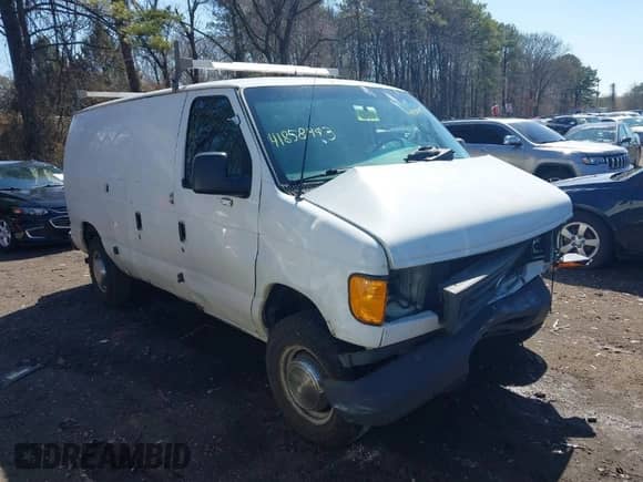2003 Ford Econoline Cargo with VIN 1FTNE24LX3HA42513, listed as a IAAI auction lot 41858493 with 316,475 mi miles and . Bid and sale history available at DreamBid. Image 1.