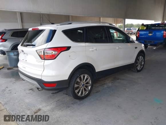 2017 Ford Escape Titanium with VIN 1FMCU0JD3HUF02746, listed as a IAAI auction lot 43394065 with 96,484 mi miles and . Bid and sale history available at DreamBid. Image 4.