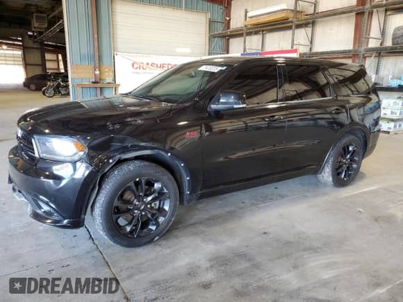 2015 Dodge Durango R/T with VIN 1C4SDJCT3FC756213, listed as a Copart auction lot 71410225 with 120,028 mi miles and Salvage title. Bid and sale history available at DreamBid. Image 1.