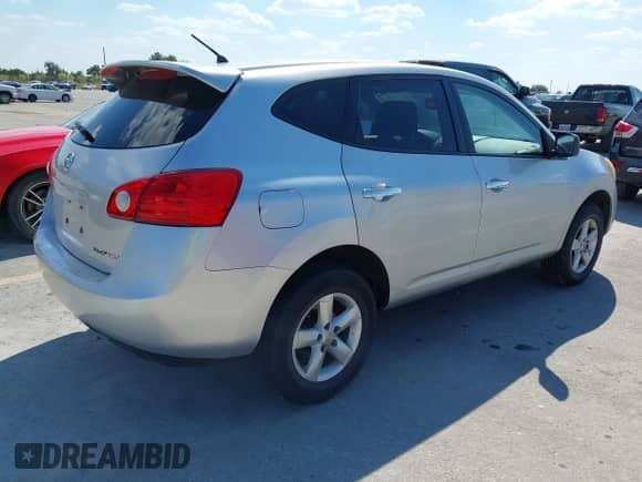 2010 Nissan Rogue S with VIN JN8AS5MV7AW149588, listed as a IAAI auction lot 43337712 with 190,312 mi miles and . Bid and sale history available at DreamBid. Image 4.