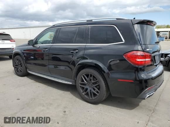 2017 Mercedes-Benz GLS 63 AMG with VIN 4JGDF7FE0HA773161, listed as a Copart auction lot 50959745 with 72,684 mi miles and Salvage title. Bid and sale history available at DreamBid. Image 2.