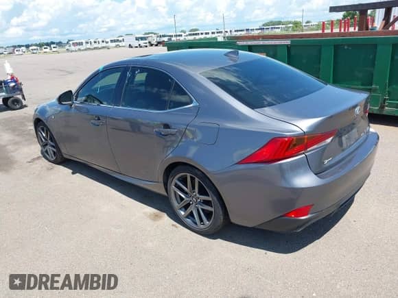 2017 Lexus IS 300 with VIN JTHCM1D28H5020870, listed as a IAAI auction lot 42604457 with 81,744 mi miles and . Bid and sale history available at DreamBid. Image 3.