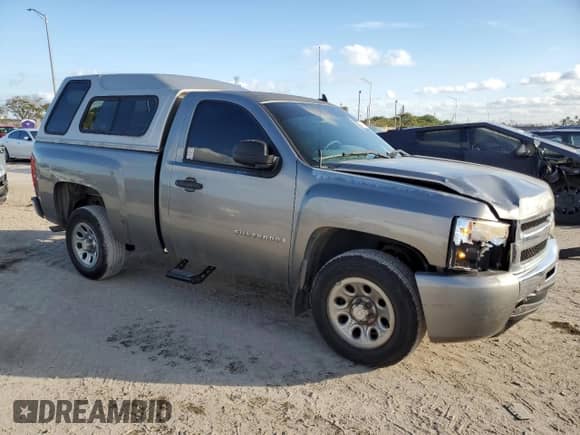 2009 Chevrolet Silverado 1500 Work Truck with VIN 1GCEC14C29Z161868, listed as a Copart auction lot 43177155 with 86,143 mi miles and Salvage title. Bid and sale history available at DreamBid. Image 4.