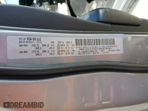 2020 Dodge Durango SXT Plus с VIN 1C4RDHAG7LC166394, выставлен на аукционе Copart как лот 81636064 с пробегом 100 021 миль миль и Списание • Salvage title. История ставок и продаж доступна на DreamBid. Изображение 14.