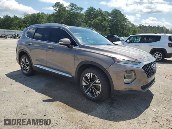 2019 Hyundai Santa Fe Limited z VIN 5NMS53AA8KH059660, wystawiony jako Copart lot #60108985 z przebiegiem 76 093 mil mil oraz Szkoda całkowita • Salvage title. Historia ofert i sprzedaży dostępna na DreamBid. Obrazek 4.