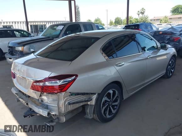 2017 Honda Accord EX-L with VIN 1HGCR3F85HA022102, listed as a IAAI auction lot 42444160 with 101,795 mi miles and . Bid and sale history available at DreamBid. Image 4.