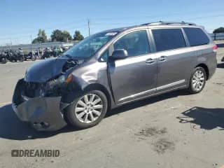 2012 Toyota Sienna XLE with VIN 5TDDK3DCXCS048558, listed as a Copart auction lot 81852825 with 158,738 mi miles and Clean title. Bid and sale history available at DreamBid. Image 1.