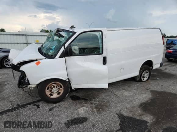 2019 Chevrolet Express Cargo с VIN 1GCWGAFG1K1142337, выставлен на аукционе Copart как лот 61009095 с пробегом Не указан миль и Списание • Salvage title. История ставок и продаж доступна на DreamBid. Изображение 1.